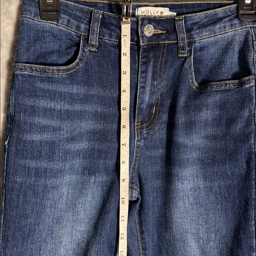 Molly Bracken Blue Flare Jeans women’s size 27 flare 7/8 length‎ medium wash